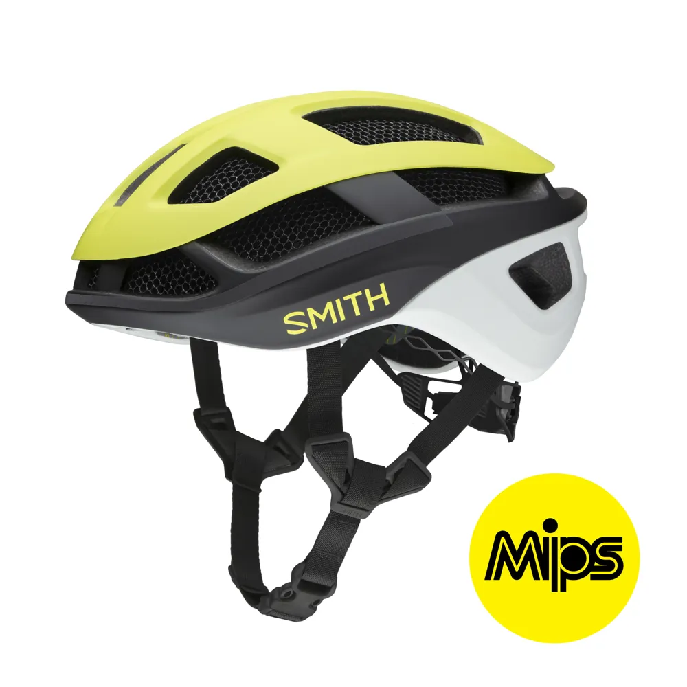 Smith Smith Trace MIPS Road Helmet MATTE NEON YELLOW VIZ